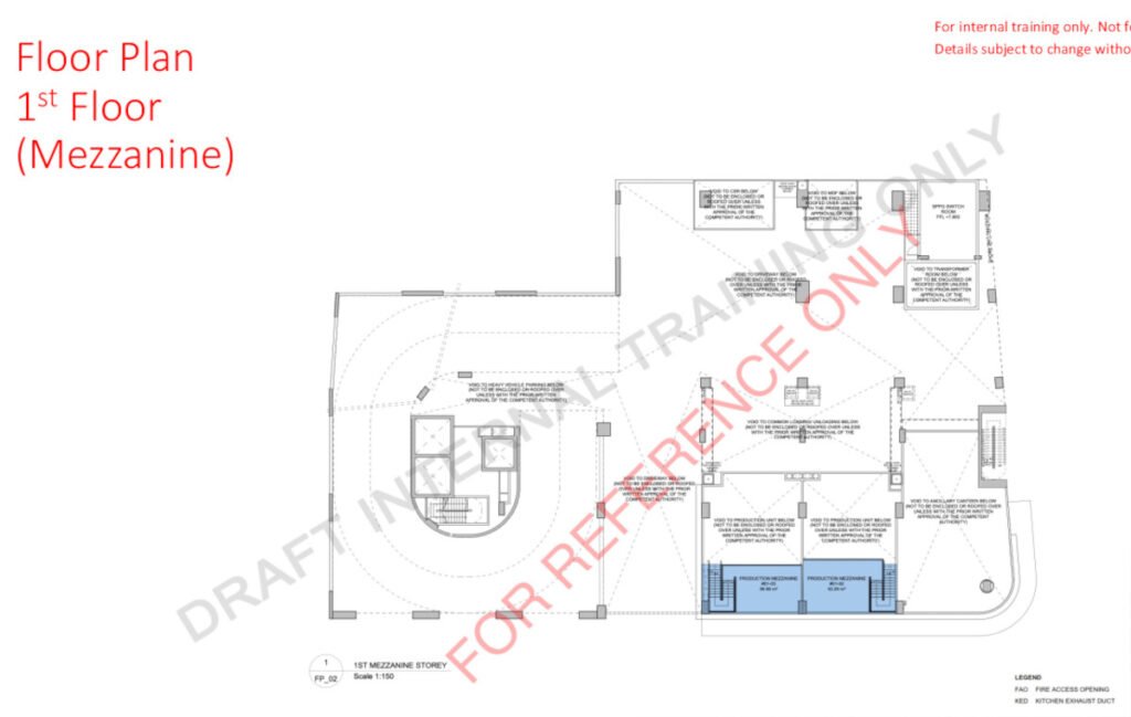Harrison Food 1st Floor (Mezzaine) Floor Plan